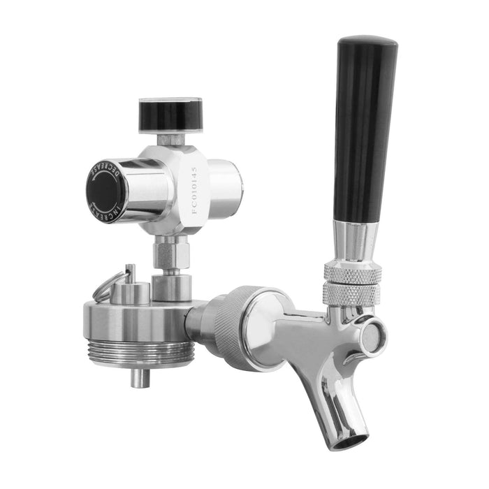 Baridi Beer Tap with CO2 Regulator for Baridi Stainless Steel Growler Kegs - DH102