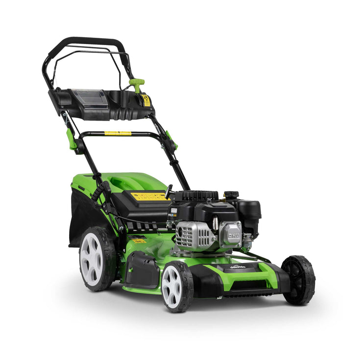 Self-Propelled Petrol Lawnmower Grass Bag 149cc 18"/46cm 4-Stroke Engine - DG101