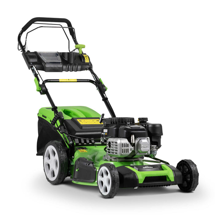 Self Propelled Petrol Lawnmower Grass Bag 171cc 20"/51cm 4-Stroke Engine - DG102