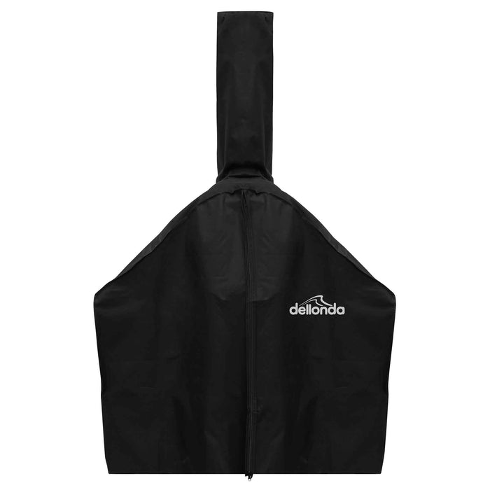 Large Outdoor Wood-Fired Pizza Oven & Smoker With Side Shelves & Stand - DG103