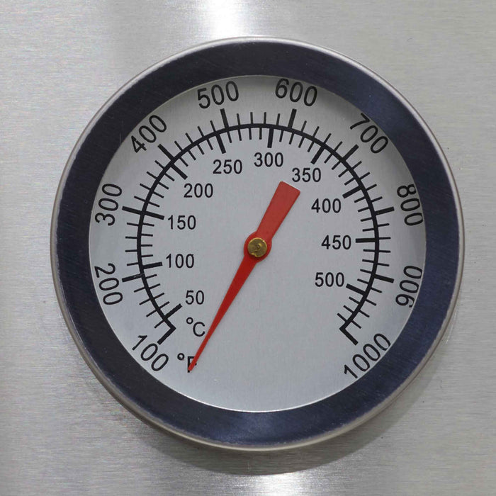 Portable Wood-Fired Pizza Oven And Smoking Oven, Black/Stainless Steel, Weatherproof Cover - DG218