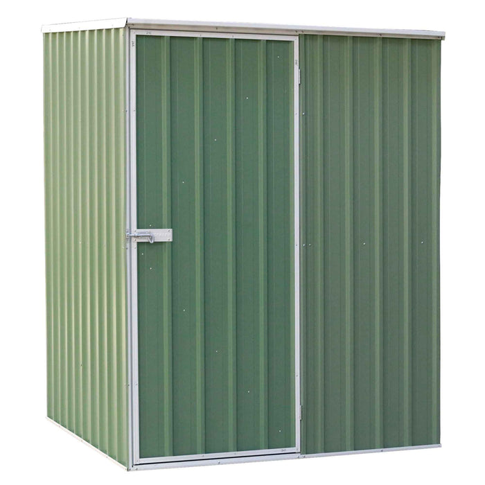 Galvanised Steel Metal Garden/Outdoor/Storage Shed, 5FT X 5FT, Pent Style Roof – Green - DG114