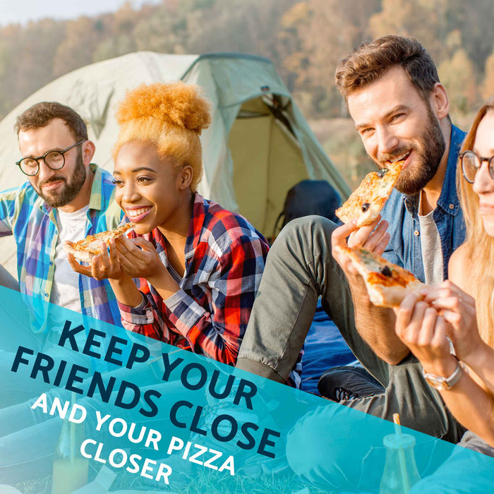 Portable Wood-Fired Pizza Oven And Smoking Oven, Stainless Steel With Weatherproof Cover - DG219