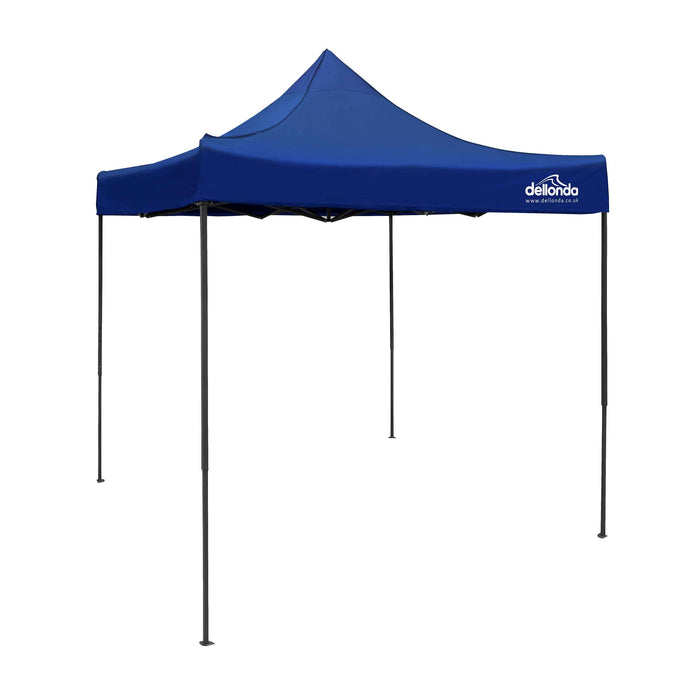 Premium 2x2m Pop-Up Gazebo, Heavy Duty, Water Resistant With Carry Bag, Stakes & Weight Bags - Blue - DG127