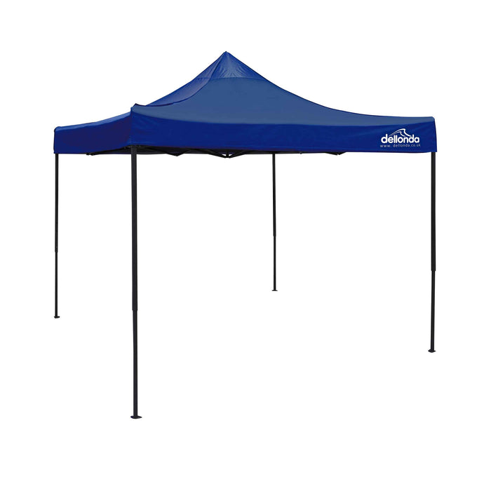 Premium 3x3m Pop-Up Gazebo, Heavy Duty, Water Resistant, Carry Bag, Stakes & Weight Bags - Blue - DG131