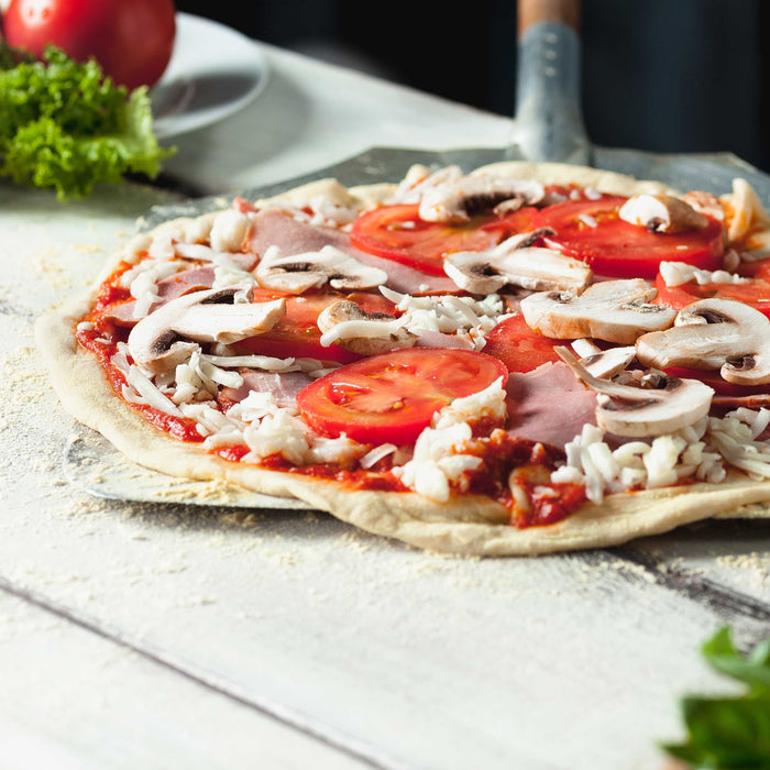 Stainless Steel Pizza Peel, 11 X 15" With 5" Wooden Handle - DG39