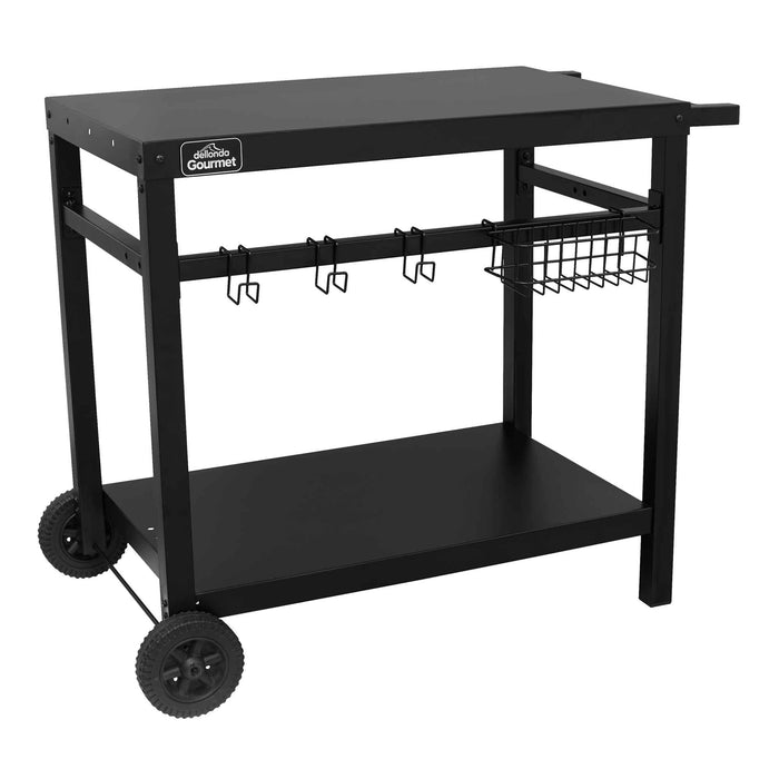 BBQ / Plancha Trolley For Outdoor Grilling/Cooking With Utensil Holder - DG45