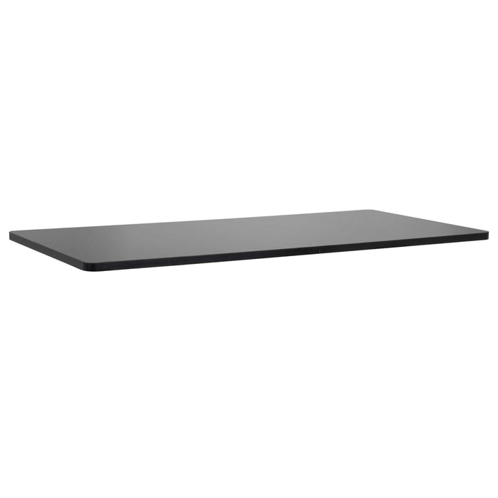 Black Rectangular Desktop, 1400 x 700mm, 1" Thickness - DH21