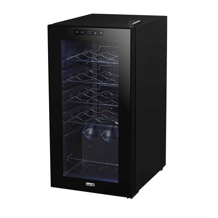 Baridi 15 Bottle Wine Fridge with Touch Controls & LED Light, Black - DH5