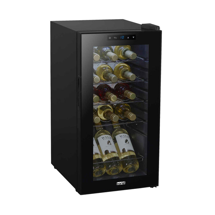 Baridi 15 Bottle Wine Fridge with Touch Controls & LED Light, Black - DH5