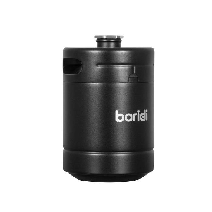 Baridi Stainless Steel Growler Keg 2L, Matte Black suitable for Soft Drinks and Beer- DH99
