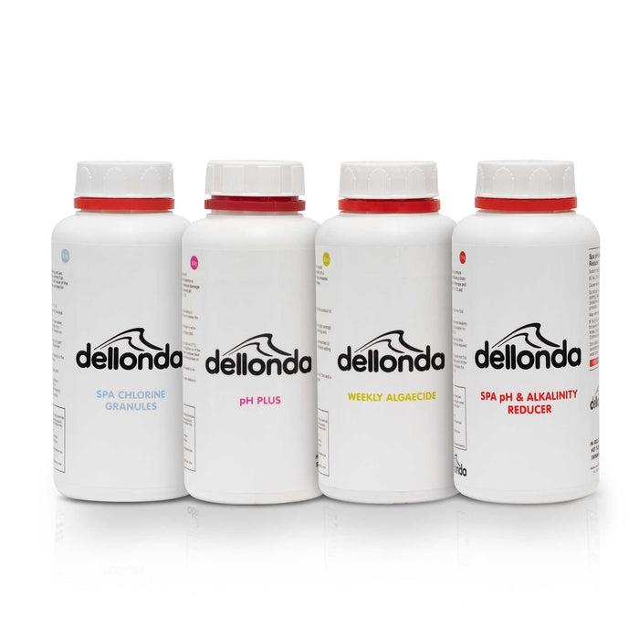 Swimming Pool Starter Kit - Chlorine, PH Increaser, PH Reducer And Algaecide - DL63