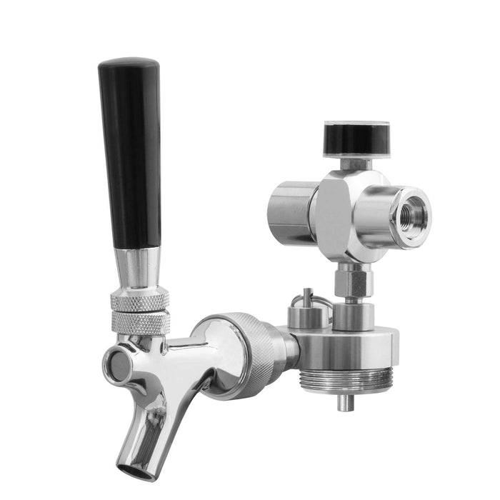 Baridi Beer Tap with CO2 Regulator for Baridi Stainless Steel Growler Kegs - DH102