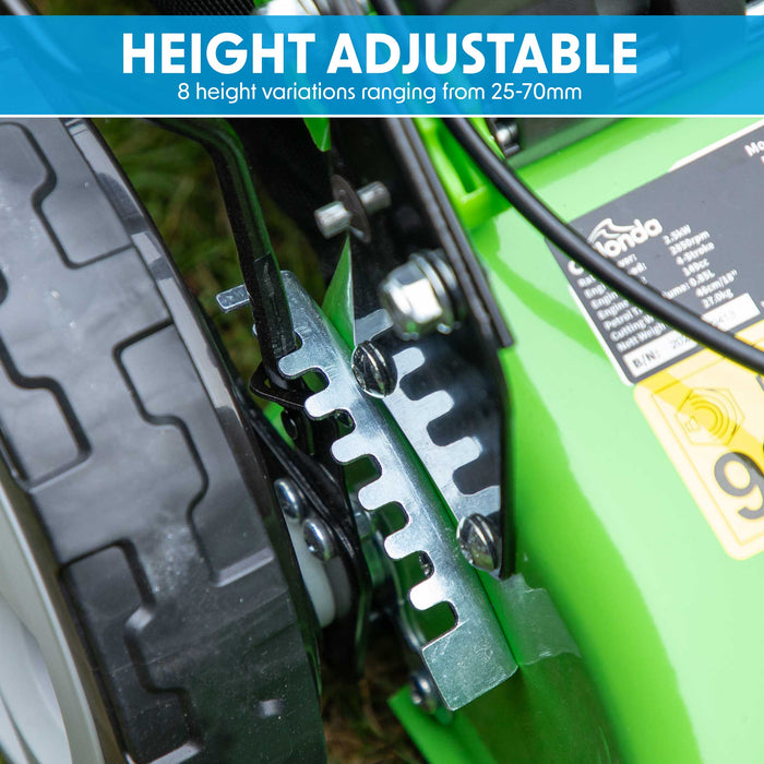 Self Propelled Petrol Lawnmower Grass Bag 171cc 20"/51cm 4-Stroke Engine - DG102