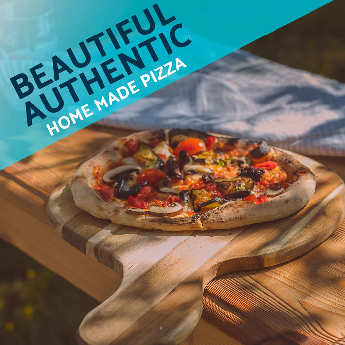 Portable Wood-Fired Pizza Oven And Smoking Oven, Black/Stainless Steel, Weatherproof Cover - DG218