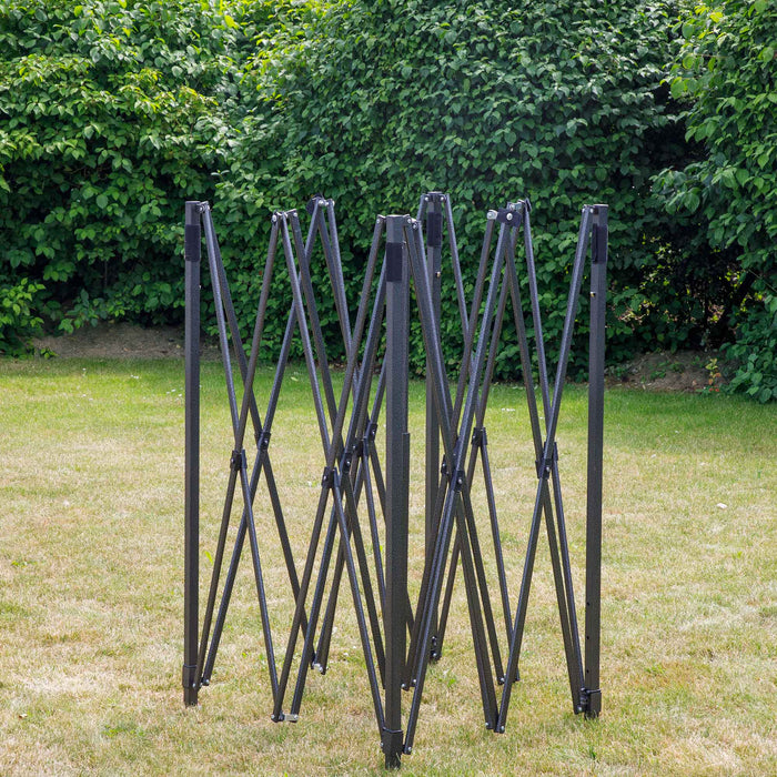 Premium 3x3m Pop-Up Gazebo & Side Walls, Water Resistant, Carry Bag, Stakes & Weight Bags - Beige - DG164