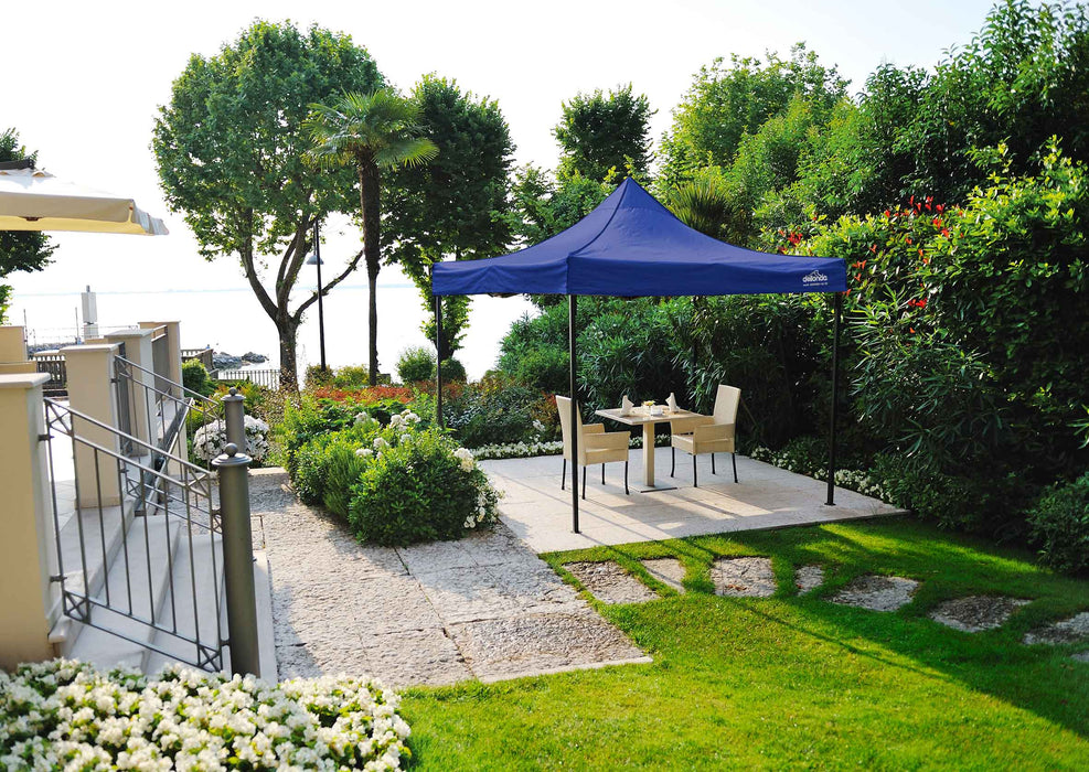 Premium 2x2m Pop-Up Gazebo, Heavy Duty, Water Resistant With Carry Bag, Stakes & Weight Bags - Blue - DG127