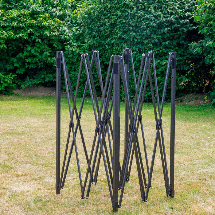 Premium 2x2m Pop-Up Gazebo, Heavy Duty, Water Resistant, Carry Bag, Stakes & Weight Bags - Grey - DG129