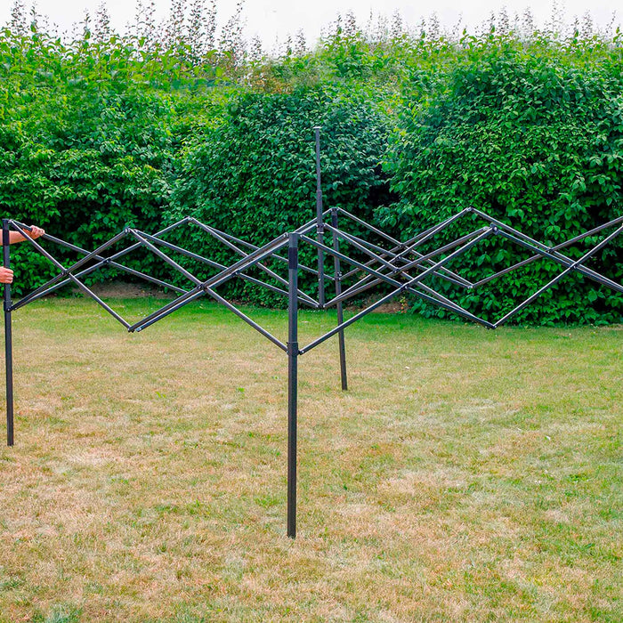 Premium 3x3m Pop-Up Gazebo, Heavy Duty, Water Resistant, Carry Bag, Stakes & Weight Bags - Beige - DG130