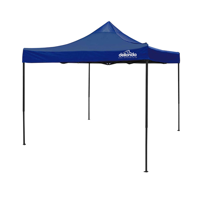 Premium 3x3m Pop-Up Gazebo, Heavy Duty, Water Resistant, Carry Bag, Stakes & Weight Bags - Blue - DG131