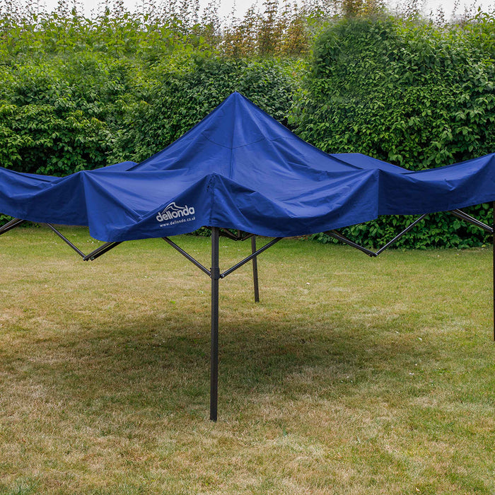 Premium 3x3m Pop-Up Gazebo, Heavy Duty, Water Resistant, Carry Bag, Stakes & Weight Bags - Blue - DG131