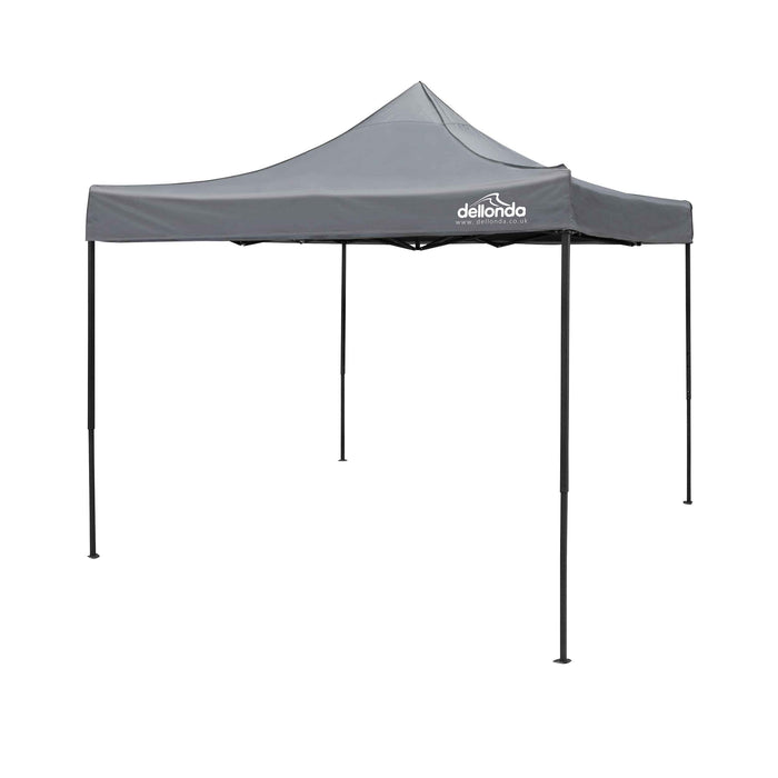 Premium 3x3m Pop-Up Gazebo, Heavy Duty, Water Resistant, Carry Bag, Stakes & Weight Bags - Grey - DG133