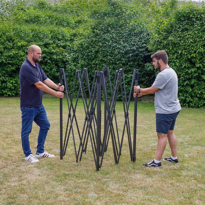 Premium 3x3m Pop-Up Gazebo, Heavy Duty, Water Resistant, Carry Bag, Stakes & Weight Bags - Grey - DG133