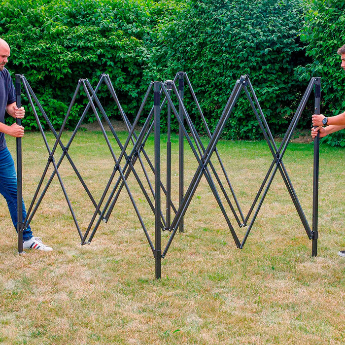 Premium 3x3m Pop-Up Gazebo, Heavy Duty, Water Resistant, Carry Bag, Stakes & Weight Bags - Grey - DG133