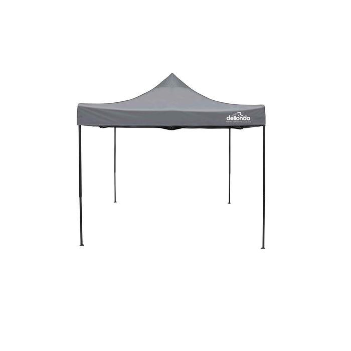 Premium 3x3m Pop-Up Gazebo, Heavy Duty, Water Resistant, Carry Bag, Stakes & Weight Bags - Grey - DG133