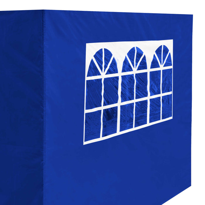 Premium Gazebo/Marquee Side Walls/Doors/Windows, Fits 2 X 2m Models - Blue - DG143