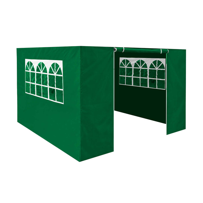 Premium Gazebo/Marquee Side Walls/Doors/Windows, Fits 2 X 2m Models - Dark Green - DG144