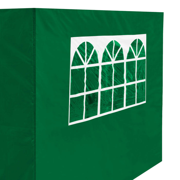 Premium Gazebo/Marquee Side Walls/Doors/Windows, Fits 2 X 2m Models - Dark Green - DG144