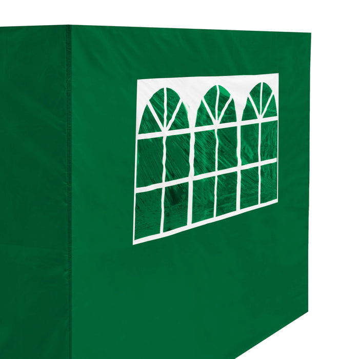 Premium Gazebo/Marquee Side Walls/Doors/Windows, Fits 3 X 3m Models - Dark Green - DG148