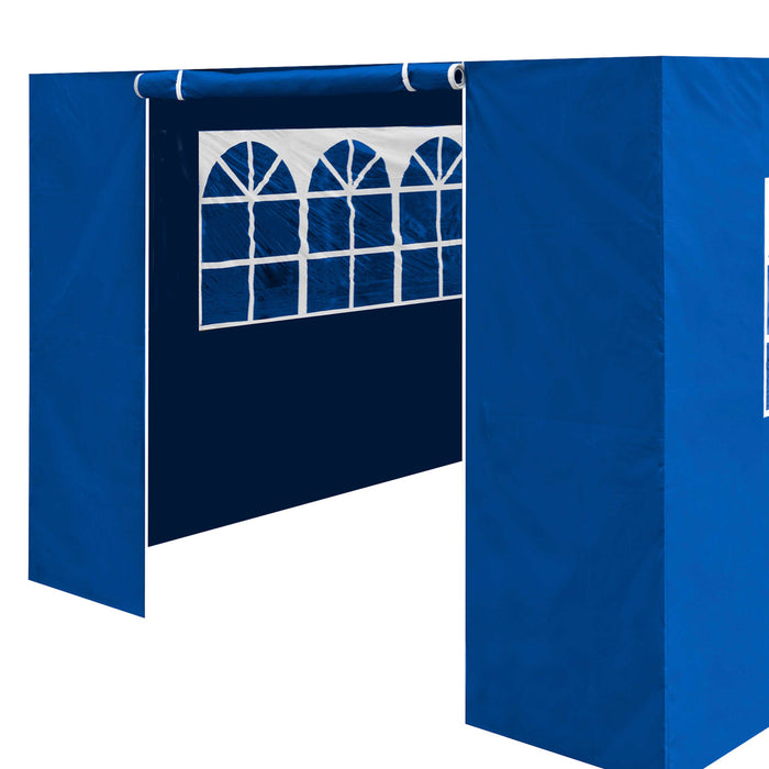 Premium Gazebo/Marquee Side Walls/Doors/Windows, Fits 3 X 4.5m Models - Blue - DG151