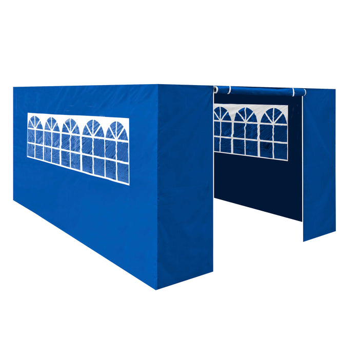 Premium Gazebo/Marquee Side Walls/Doors/Windows, Fits 3 X 4.5m Models - Blue - DG151