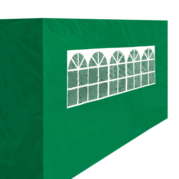Premium Gazebo/Marquee Side Walls/Doors/Windows, Fits 3 X 4.5m Models - Dark Green - DG152