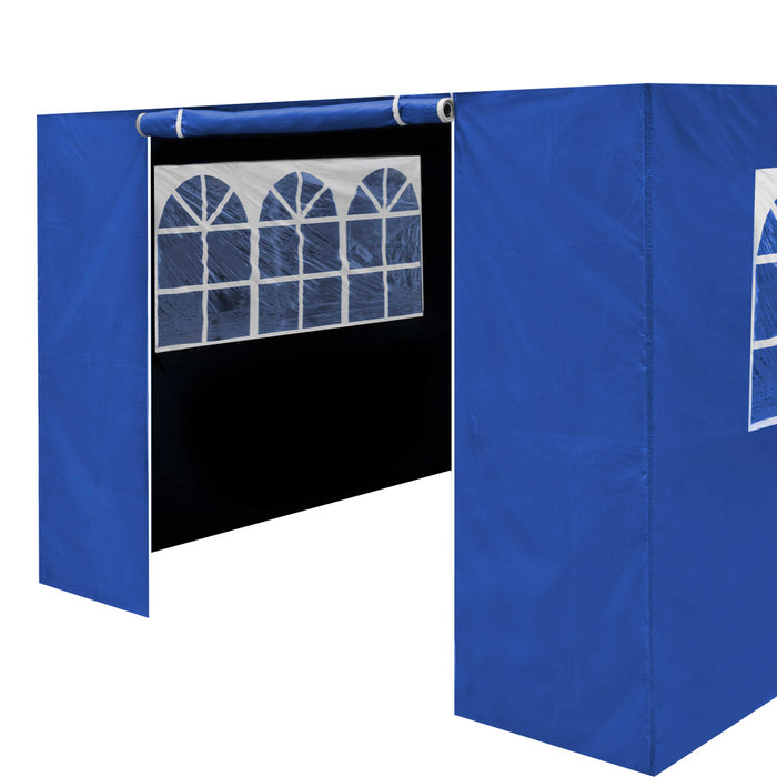 Premium Gazebo/Marquee Side Walls/Doors/Windows, Fits 3 X 6m Models - Blue - DG155
