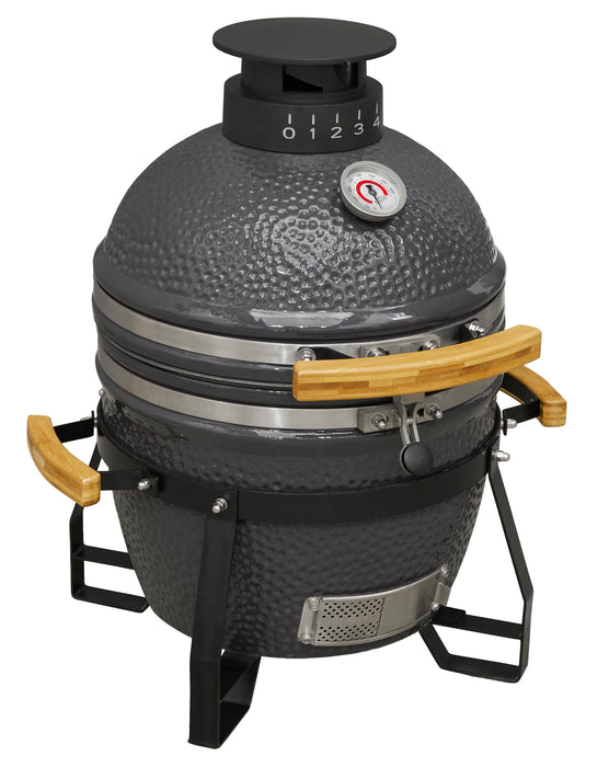 Deluxe Kamado Style BBQ Grill, Oven, Smoker, Ceramic 16"(40cm) - DG158