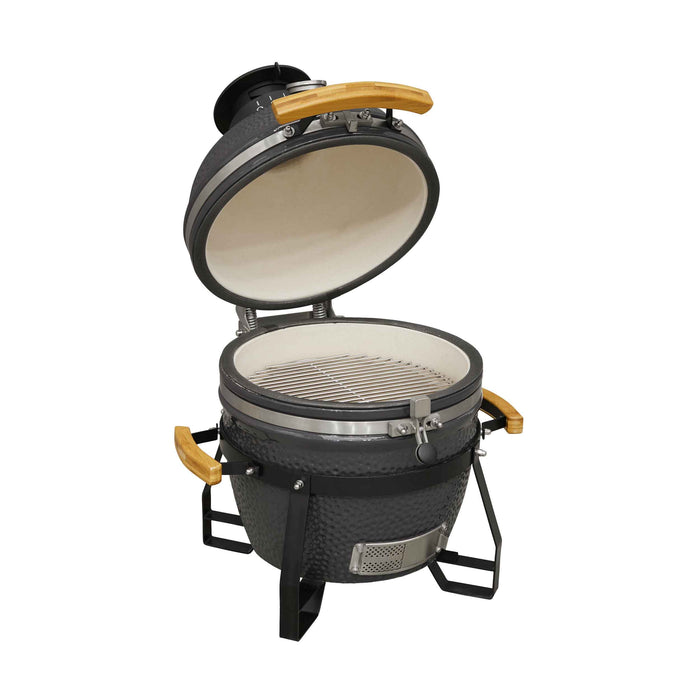 Deluxe Kamado Style BBQ Grill, Oven, Smoker, Ceramic 16"(40cm), With Accessories - DG235