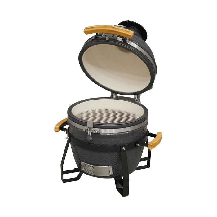 Deluxe Kamado Style BBQ Grill, Oven, Smoker, Ceramic 16"(40cm), With Accessories - DG235