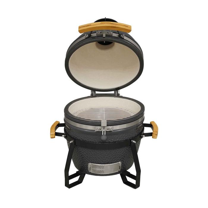 Deluxe Kamado Style BBQ Grill, Oven, Smoker, Ceramic 16"(40cm), With Accessories - DG235
