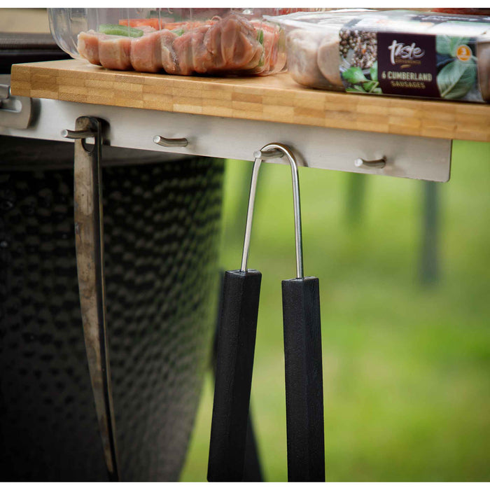 Deluxe Kamado Style BBQ Grill With Stand, Castor Wheels & Accessories, Ceramic 22"(56cm) - DG236