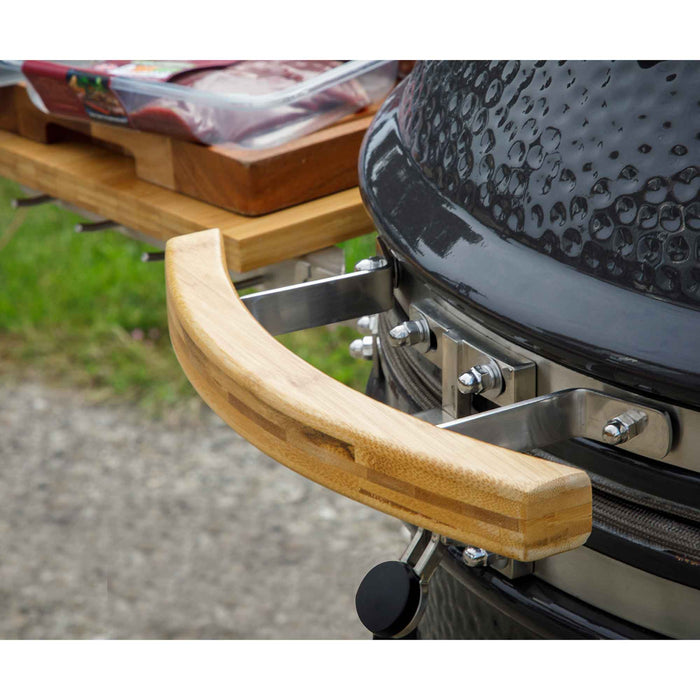Deluxe Kamado Style BBQ Grill With Stand, Castor Wheels & Accessories, Ceramic 22"(56cm) - DG236