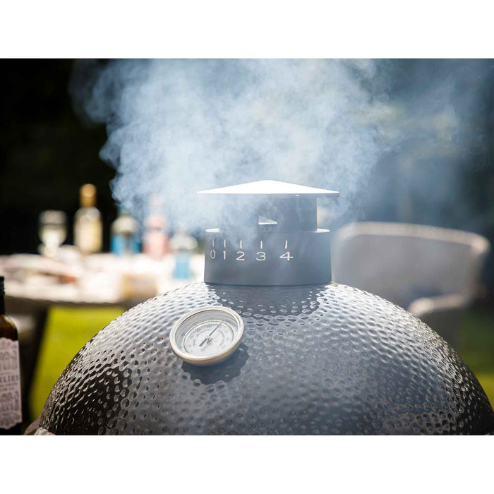 Deluxe Kamado Style BBQ Grill, Oven, Smoker With Wheeled Stand, Ceramic 22"(56cm) - DG159