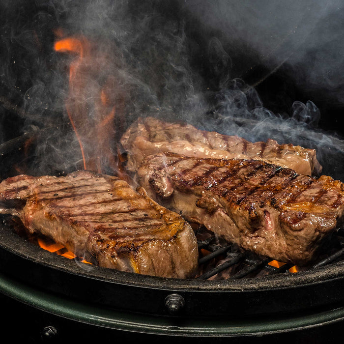 Deluxe Kamado Style BBQ Grill, Oven, Smoker With Wheeled Stand, Ceramic 22"(56cm) - DG159