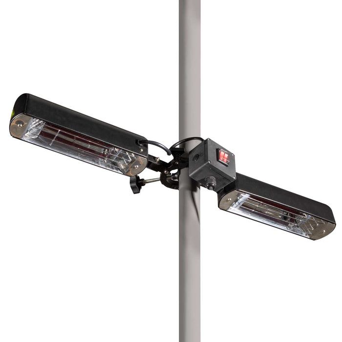Folding Parasol/Gazebo/Patio Outdoor Infrared Heater, Two Panels, 1600W - DG176