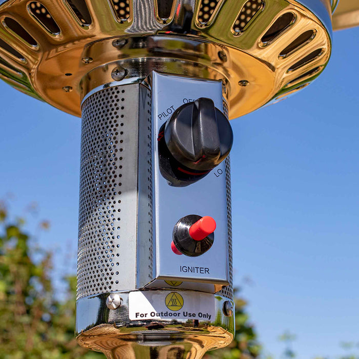 Dellonda 13kW Outdoor Gas Patio Heater For Commercial & Domestic Use - Stainless Steel