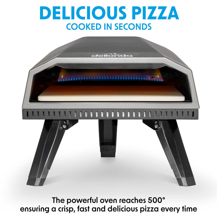 Gas Pizza Oven With Water Resistant Cover/Carry Bag & 12" Pizza Peel - DG257