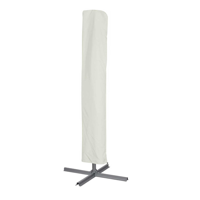Ø3m Banana Parasol With Crank Handle And Cover, Cream Canopy - DG265