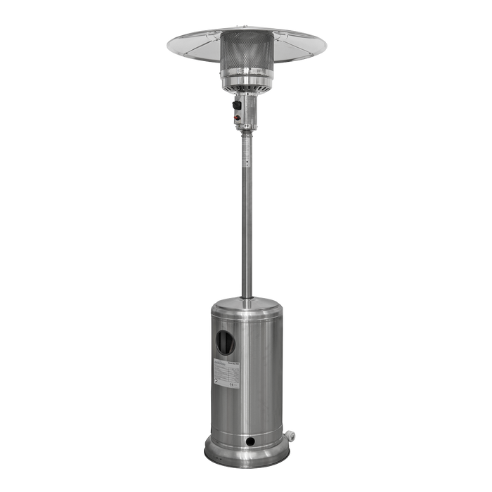 Dellonda 13kW Outdoor Gas Patio Heater For Commercial & Domestic Use - Stainless Steel